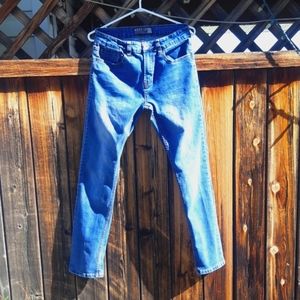 West 49 skinny stretch blue jeans